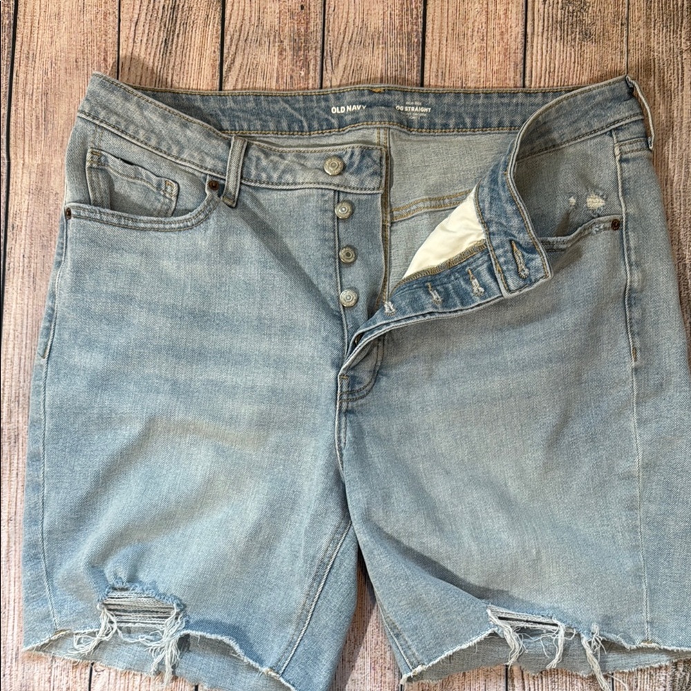 Old Navy Light Blue Denim Shorts size 16
